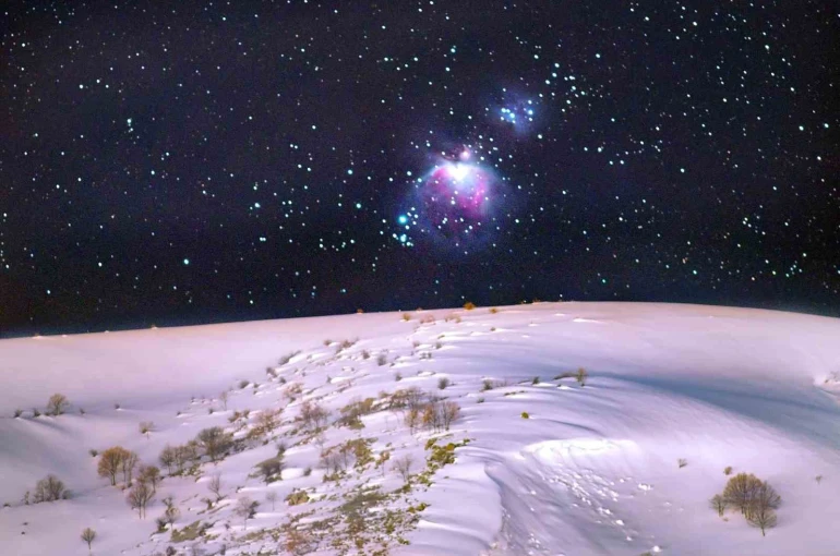Bitlis’te uzay tutkunlarından nefes kesen çekim