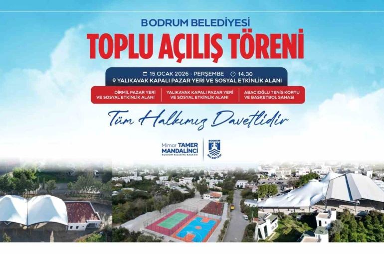 Bodrum Belediyesinden toplu açılış töreni 