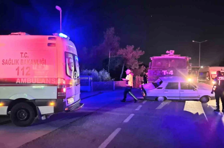 Bodrum’da TOMA, otomobile çarptı 