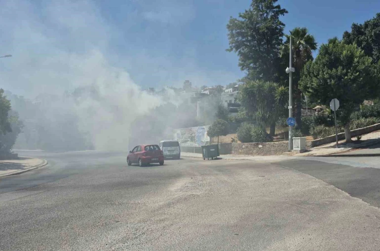 Bodrum’daki yangın büyümeden söndürüldü