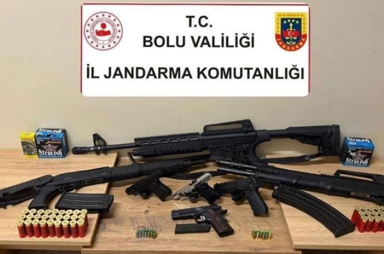 Bolu’da düğün magandalarına geçit yok: 7 silah ele geçirildi
