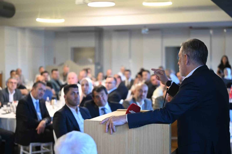 BTSO Başkanı İbrahim Burkay Demirtaş’taki firma sahipleriyle buluştu