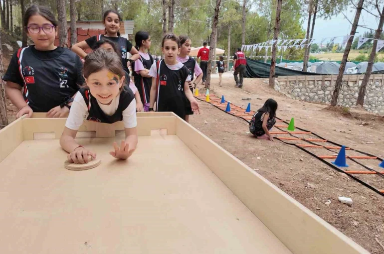 Bu kampta hem eğlendiler hem de eğitim aldılar 