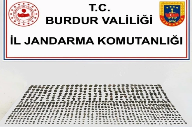 Burdur’da bin 3 adet sikke ele geçirildi 