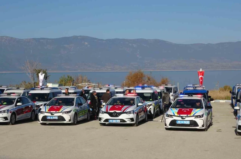 Burdur’da güvenlik güçlerine 56 yeni araç teslim edildi