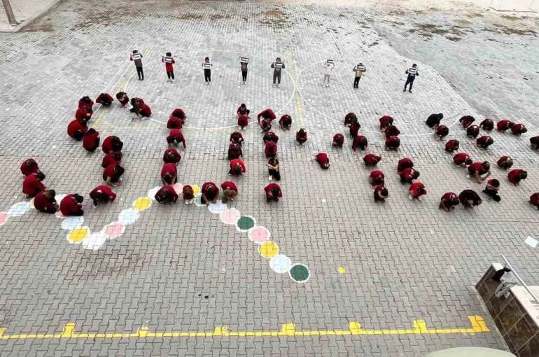 Burdur’da okullarda Filistin için farkındalık etkinliği 
