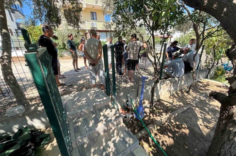Burhaniye’de ağaç kesilmesine isyan