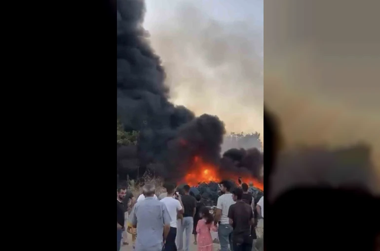 Bursa’da hurdalık alanda yangın 