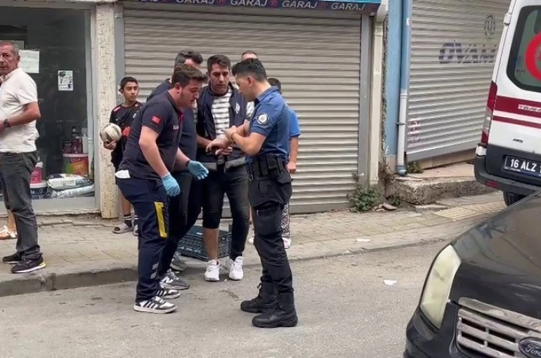 Bursa’da ihbara giden polise köpekle saldırdı : 2 polis yaralandı 