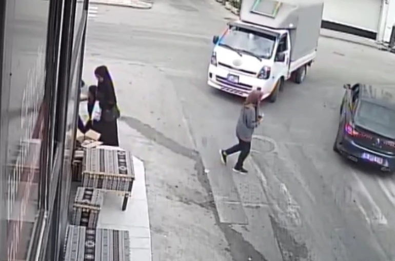 Bursa’da korku dolu anlar kamerada