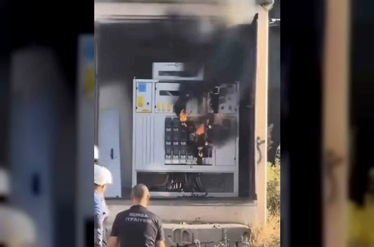 Bursa’da trafo yangını