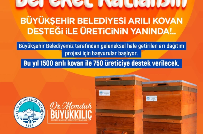Büyükşehir’den ’Arılar Çoğalsın, Bereket Katlansın’ Projesi 
