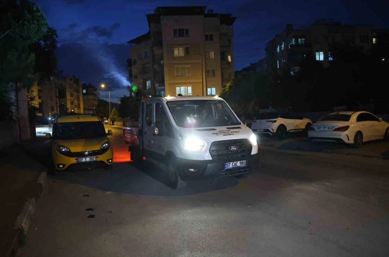 Büyükşehir’den gece vektör mesaisi 