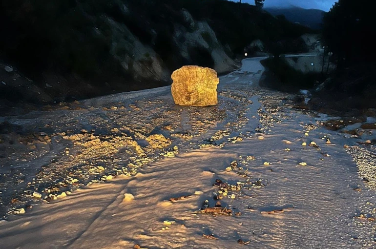 Çameli’nde sel ve heyelana karşı yoğun mesai 