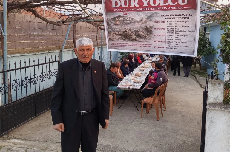 Çanakkale şehitlerinin sofrası Sarıgöl’de kuruldu