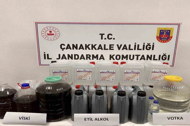 Çanakkale’de kaçak alkol operasyonu