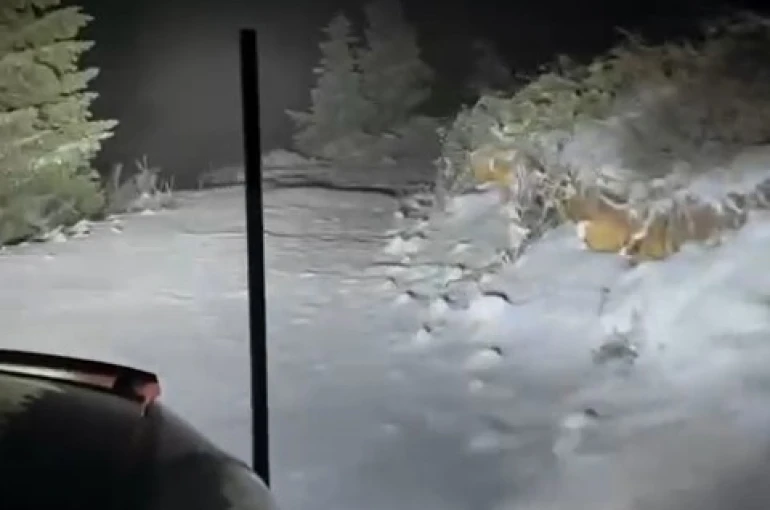 Çankırı’da kar yağışı etkili oldu 