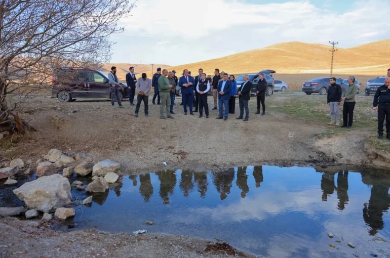 Çatalçeşme köyü içme suyu projesinde çalışmalar sürüyor 