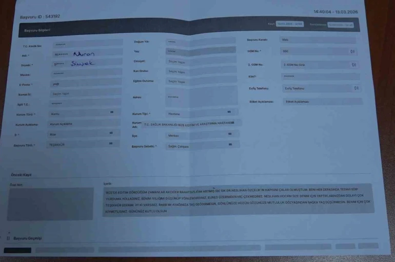 CİMER üzerinden şikayet değil teşekkür etti, yürekleri ısıttı 