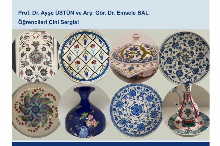 Çini sanatının gelenekten günümüze uzandığı sergi sanatseverlerle buluşuyor 