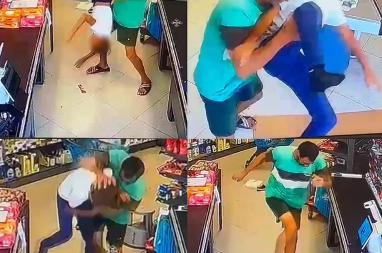 Çocuğu yerden yere vurarak darp etti, o anlar kameraya yansıdı: Şüpheli yakalandı