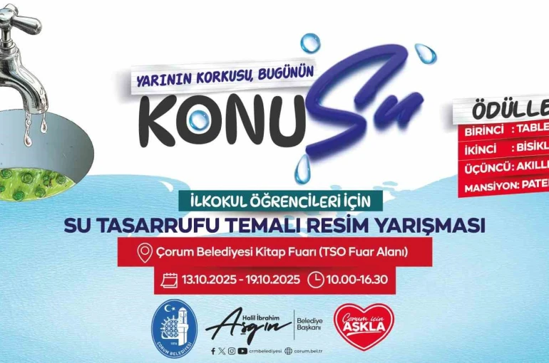 Çocuklar "su tasarrufu" konulu resimlerle yarışacak 