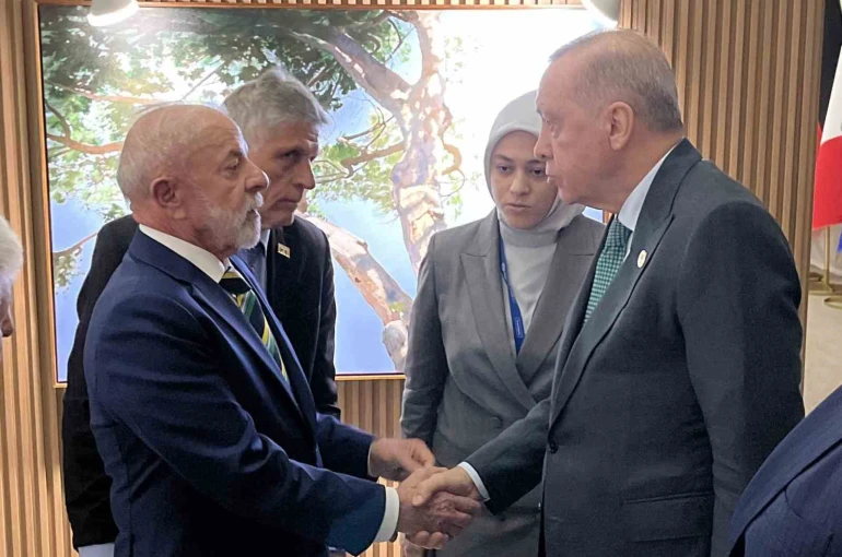 Cumhurbaşkanı Erdoğan, Brezilya Devlet Başkanı Silva ile görüştü 