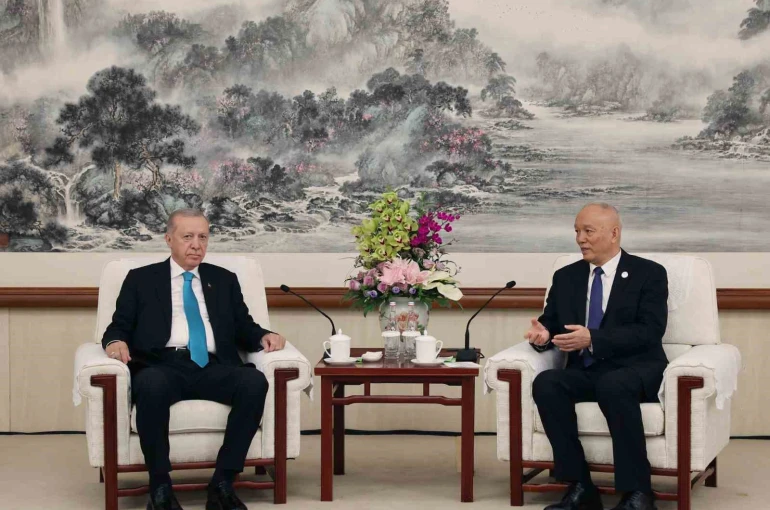 Cumhurbaşkanı Erdoğan, Çin Komünist Partisi Siyasi Büro Sekreteri Say Çi ile görüştü
