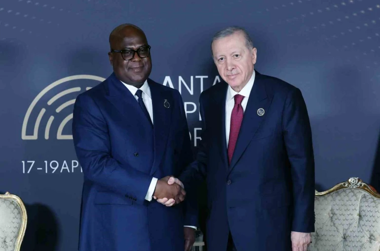 Cumhurbaşkanı Erdoğan, Kongo Demokratik Cumhuriyeti Cumhurbaşkanı Tshisekedi ile görüştü