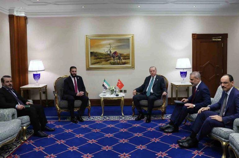 Cumhurbaşkanı Erdoğan, Suriye Cumhurbaşkanı Şara ile görüştü 