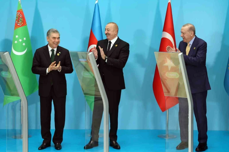 Cumhurbaşkanı Erdoğan, TDT liderleriyle Fuzuli’deki caminin temel atma törenine uzaktan katıldı