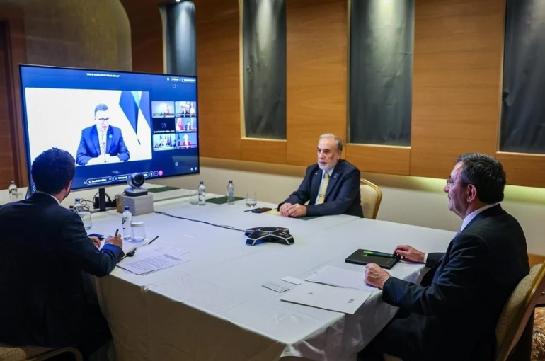 Cumhurbaşkanı Yardımcısı Yılmaz, Hürmüz Boğazı’na ilişkin çevrim içi toplantıya katıldı 