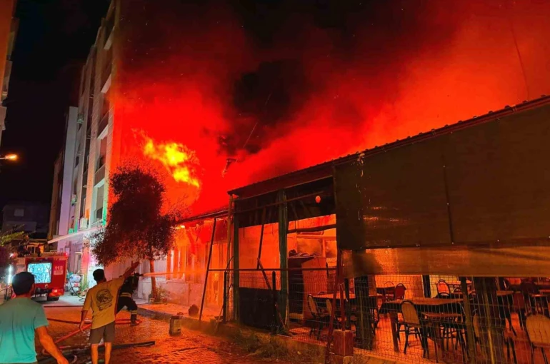 Dalaman’da işyeri yangını 