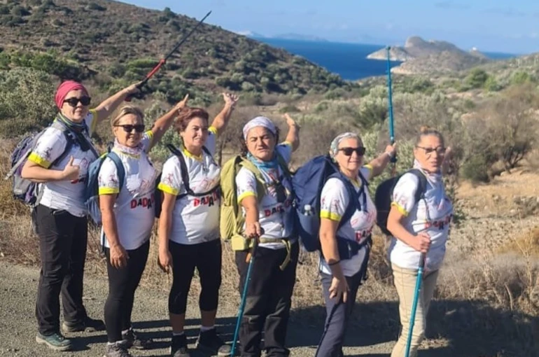 Datça’dan Knidos’a doğa yürüyüşü yapıldı 