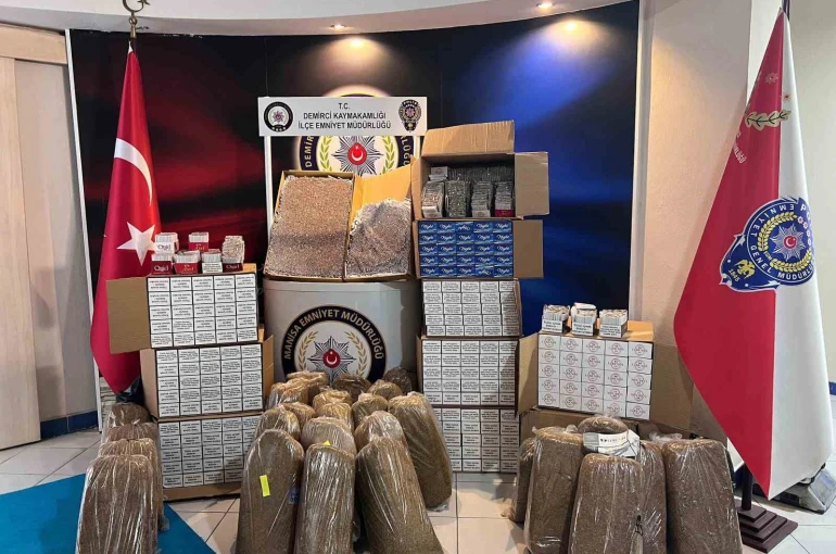 Demirci’de kaçak tütün operasyonu 