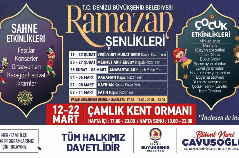 Denizli Büyükşehir 57 ayrı noktada iftar sofrası kuracak