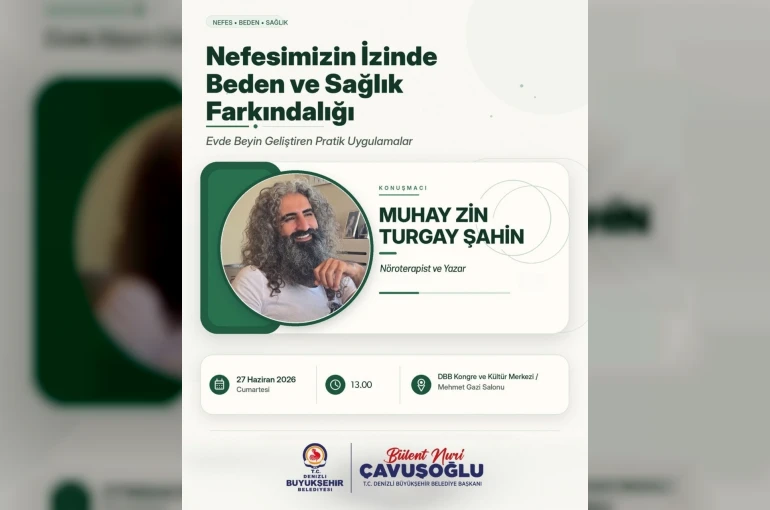 Denizli Büyükşehirden sağlıklı yaşama nefes olacak söyleşi 