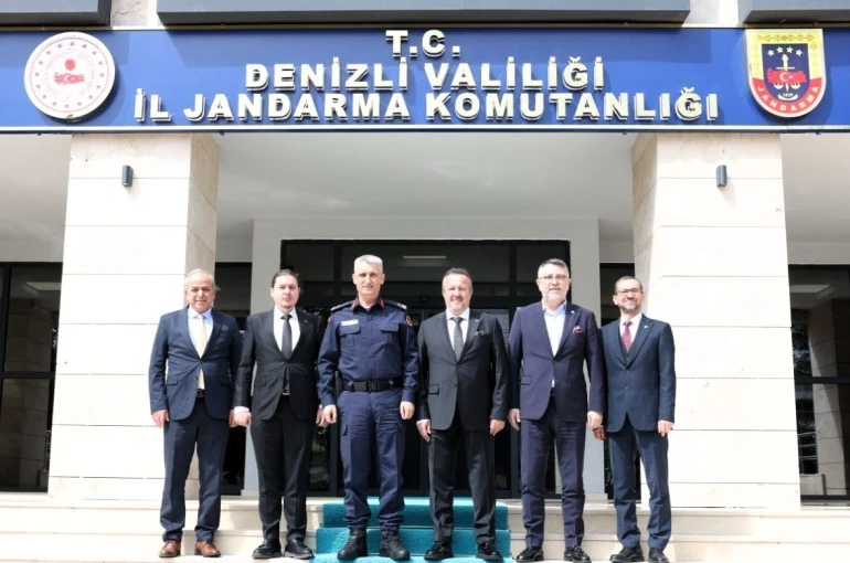 Denizli OSB yönetiminden İl Jandarma Komutanlığına ziyaret 