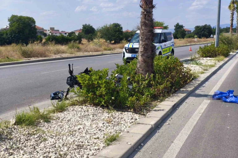 Denizli’de ağaca çarpan motosikletin sürücüsü ağır yaralandı