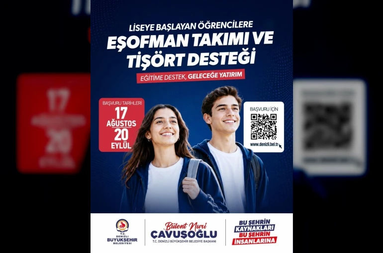 Denizli’de liseye başlayacak olan öğrencilere eğitim desteği