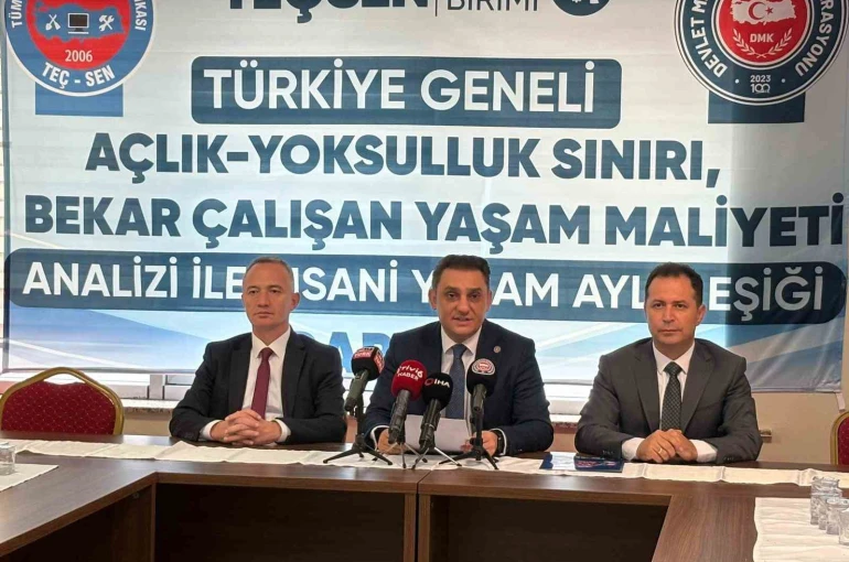 Devlet Memurları Konfederasyonuna bağlı TEÇSEN açlık sınırı araştırmasını açıkladı