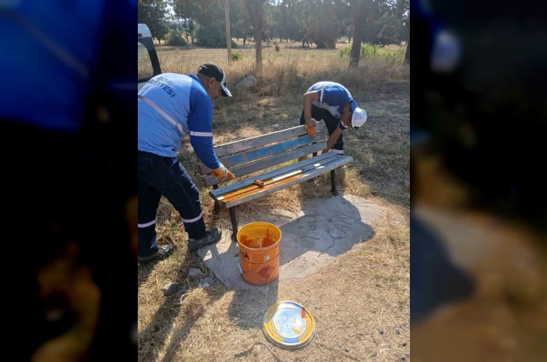 Didim’de park ve ortak kullanım alanlarında bakım seferberliği