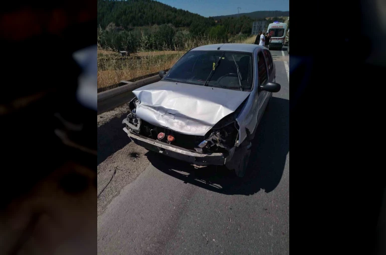 Direksiyon başında baygınlık geçiren sürücü refüje çarptı: 1 yaralı 