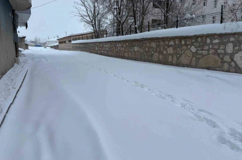 Diyadin’de yoğun kar yağışı hayatı olumsuz etkiliyor