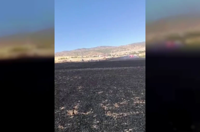 Diyarbakır’da 100 dönümlük alan alevlere teslim oldu