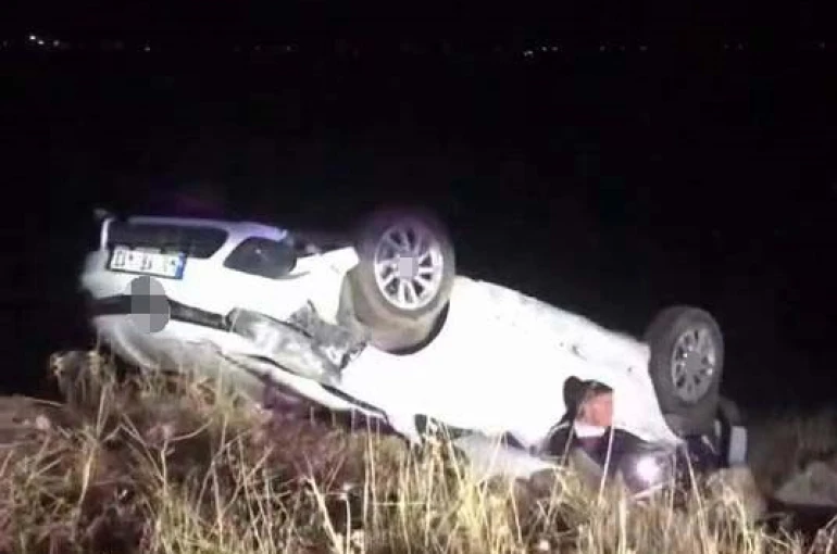 Diyarbakır’da araç takla attı: 1 yaralı 