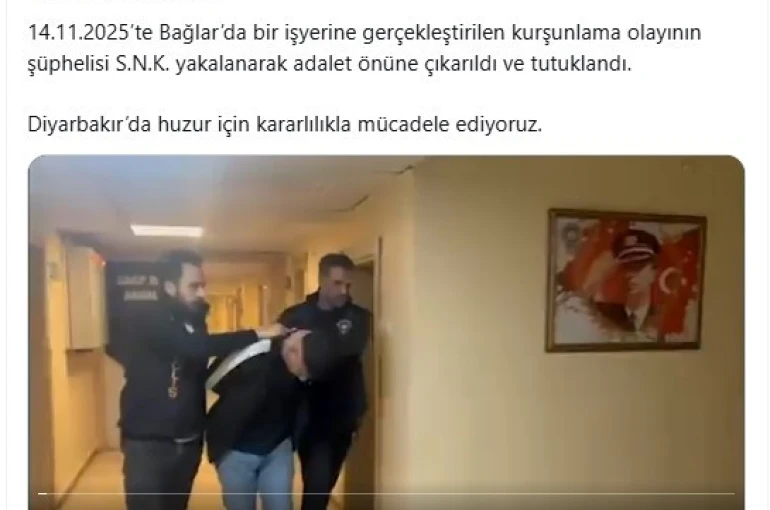 Diyarbakır’da bir iş yerini kurşunlayan şahıs yakalandı 