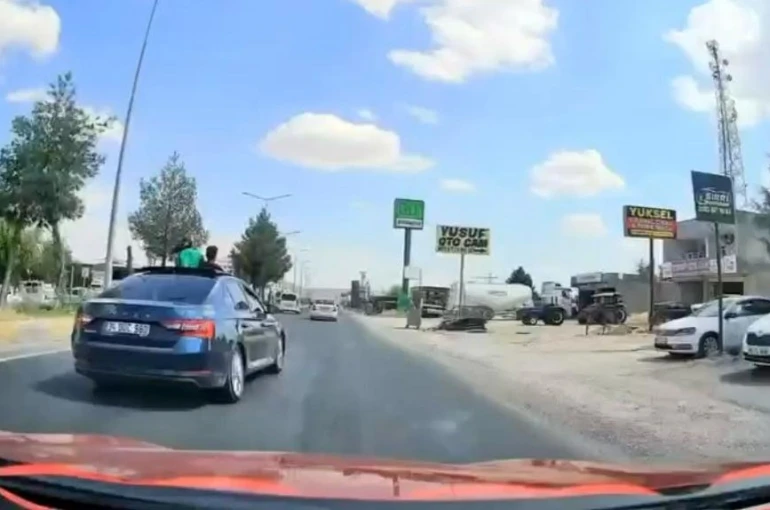 Diyarbakır’da çocukların canı hiçe sayıldığı yolculuk kamerada