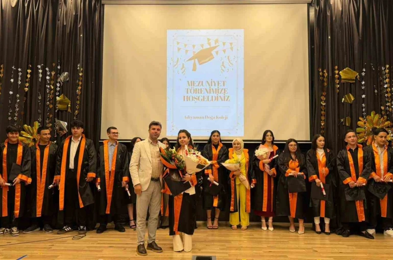 Doğa Kolejinde mezuniyet coşkusu yaşandı 