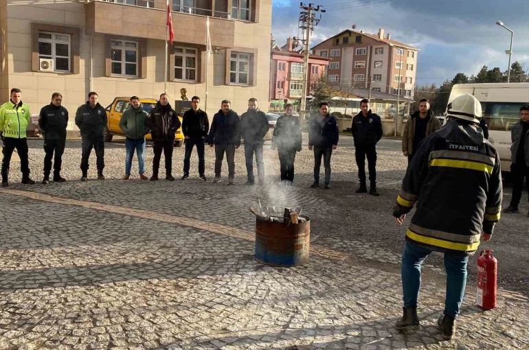 Dörtdivan ilçesinde polis ekiplerine yangın eğitimi verildi